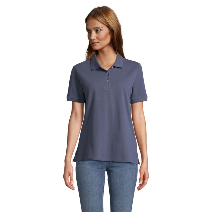 PACIFIC WOMEN - PACIFIC DAMES POLO - kopen of bedrukken - Denim