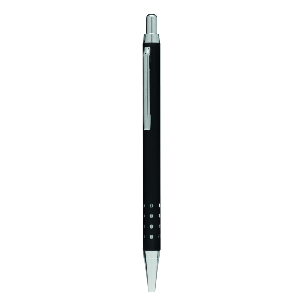 BUKAREST - Aluminium balpen - voor bedrijven en relatiegeschenken - Zwart