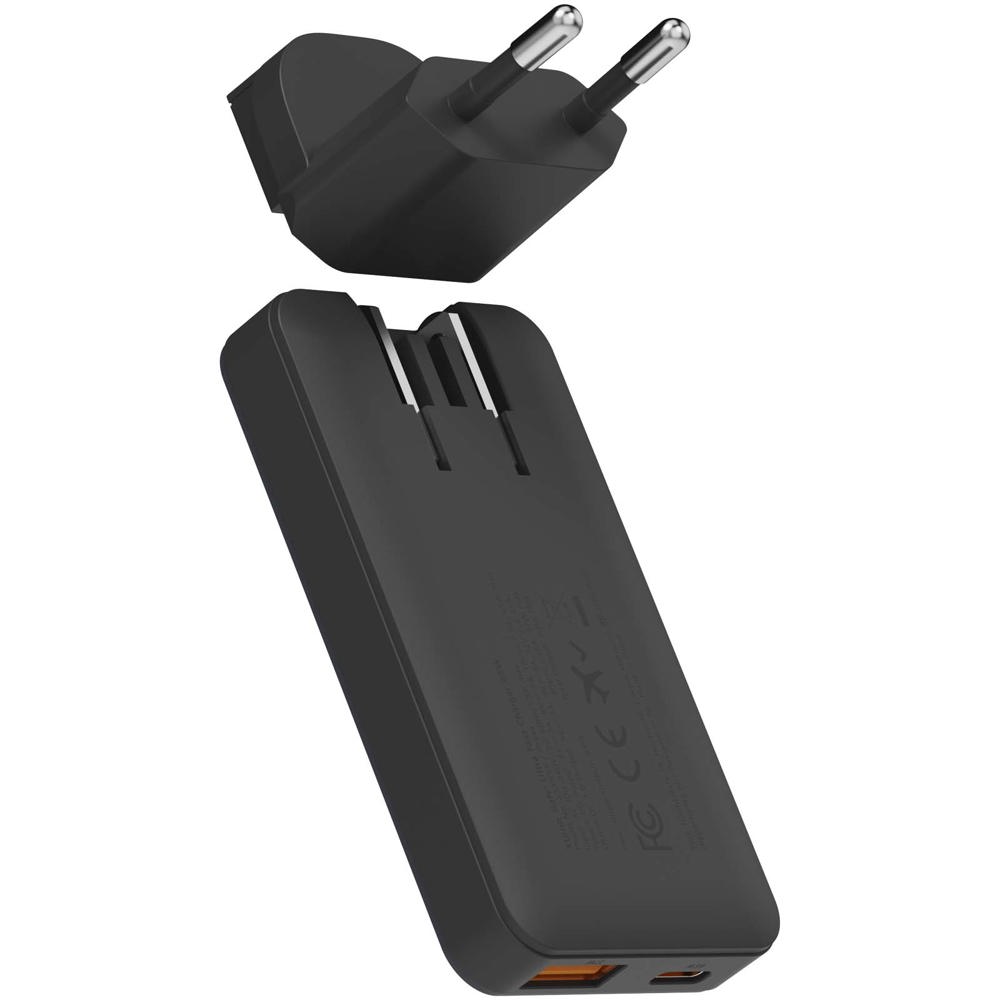 Xtorm snellader voor op reis van 65 W met kabel en reisetui
