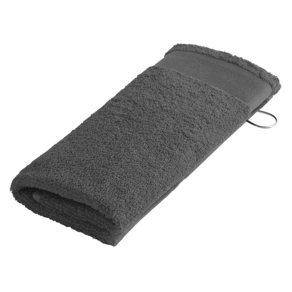 Sophie Muval golfhanddoek 55x30 cm, 450 gr/m² - bedrukt of onbedrukt verkrijgbaar - Donkergrijs (PMS Cool Grey 11c) / Donkergrijs