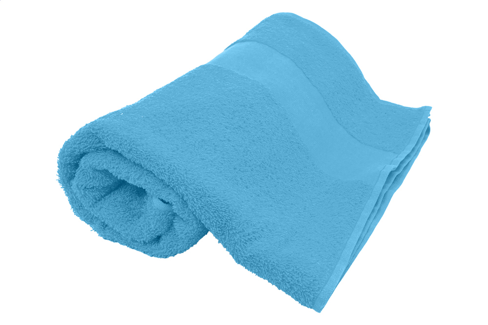 Terry L - Katoenen badstof handdoek - 70×140 cm - kopen of bedrukken - Licht blauw