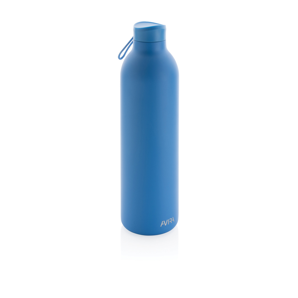 Avira Avior RCS gerecycled roestvrijstalen fles 1L - kopen of bedrukken - blauw (± PMS 660C)