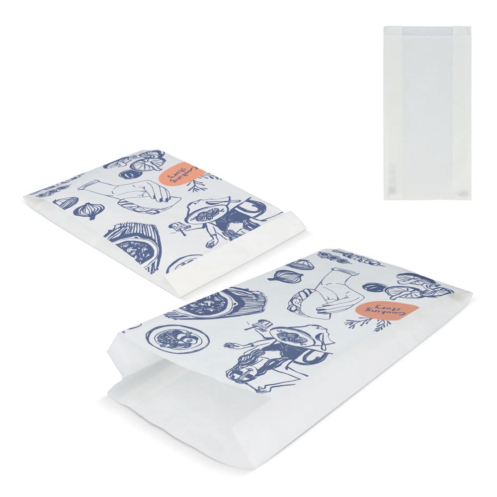 Papieren zak 50g/m² 15 x 7 x 36cm - bedrukt of onbedrukt verkrijgbaar