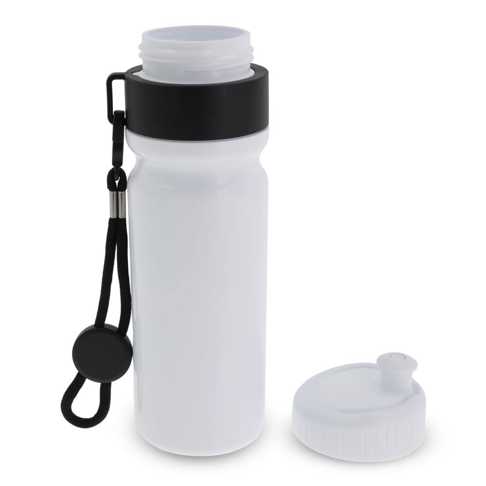 Sportbidon met rand en koord 750ml