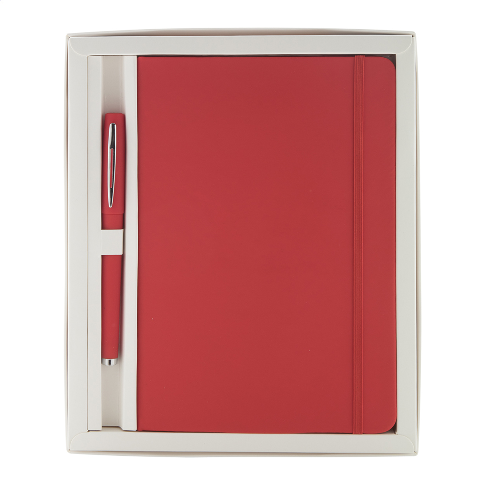Setpuk - notitieboek - met logo of onbedrukt bestellen - Rood