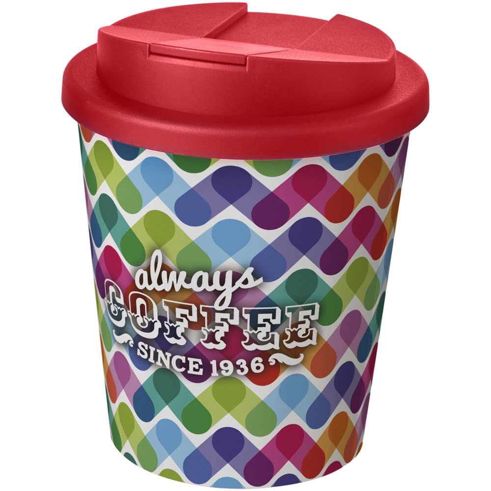 Brite-Americano® Espresso 250 ml geïsoleerde beker - met logo of onbedrukt bestellen - Wit, Rood