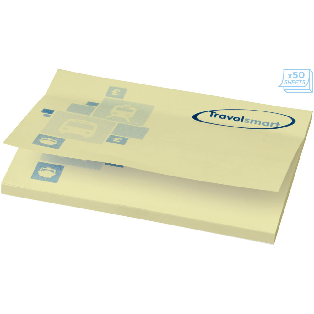 Sticky-Mate® sticky notes 100x75 mm - bedrukt of onbedrukt verkrijgbaar - Lichtgeel