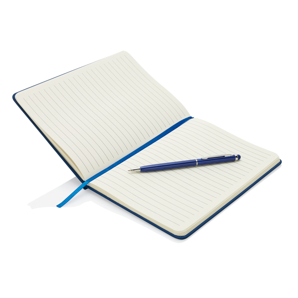 Standaard hardcover PU A5 notitieboek met stylus pen