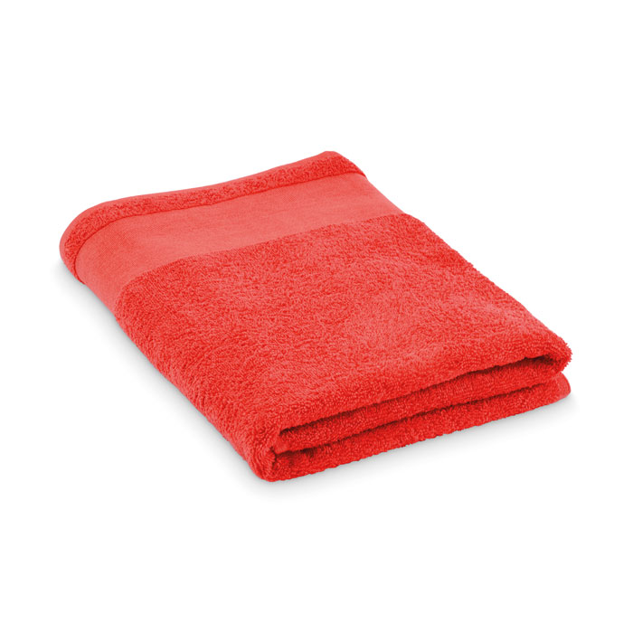 ISLAND 70 - Katoenen badhanddoek - voor bedrijven en relatiegeschenken - rood
