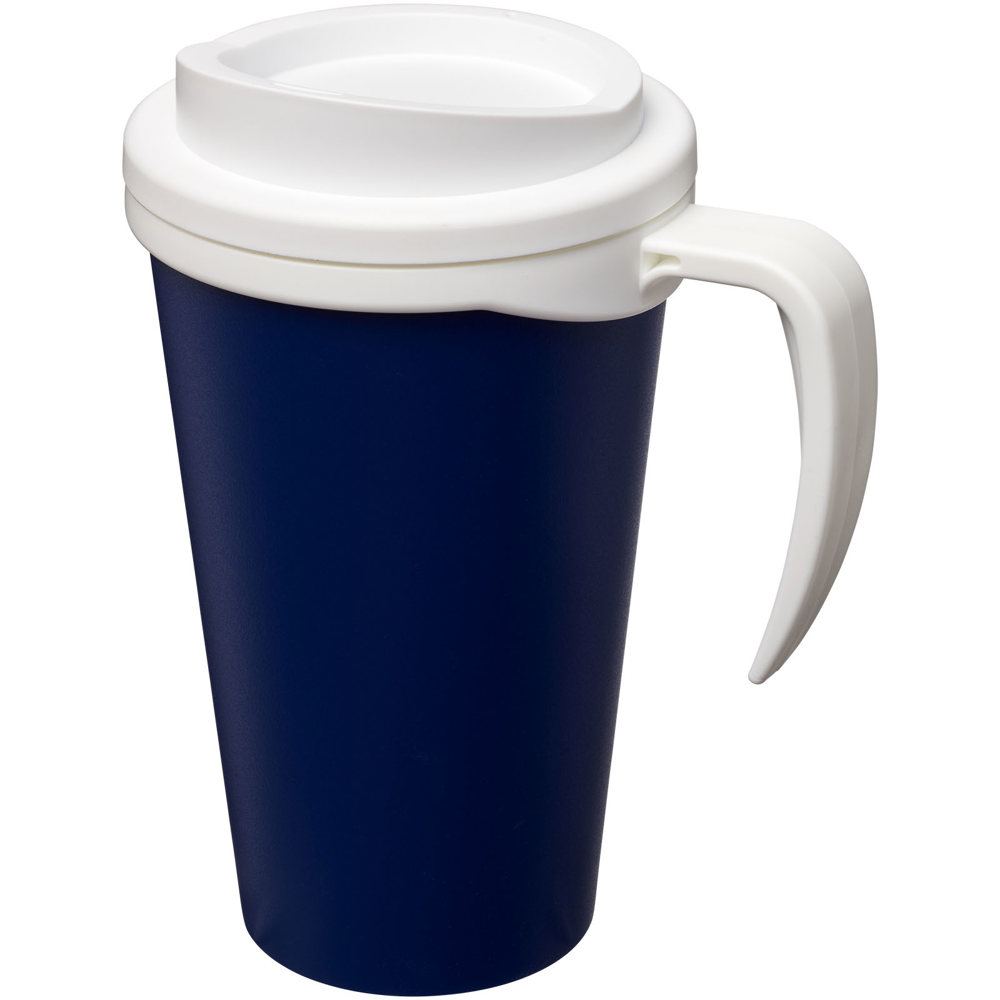 Americano® grande 350 ml geïsoleerde beker - bedrukt of onbedrukt verkrijgbaar - Blauw, Wit