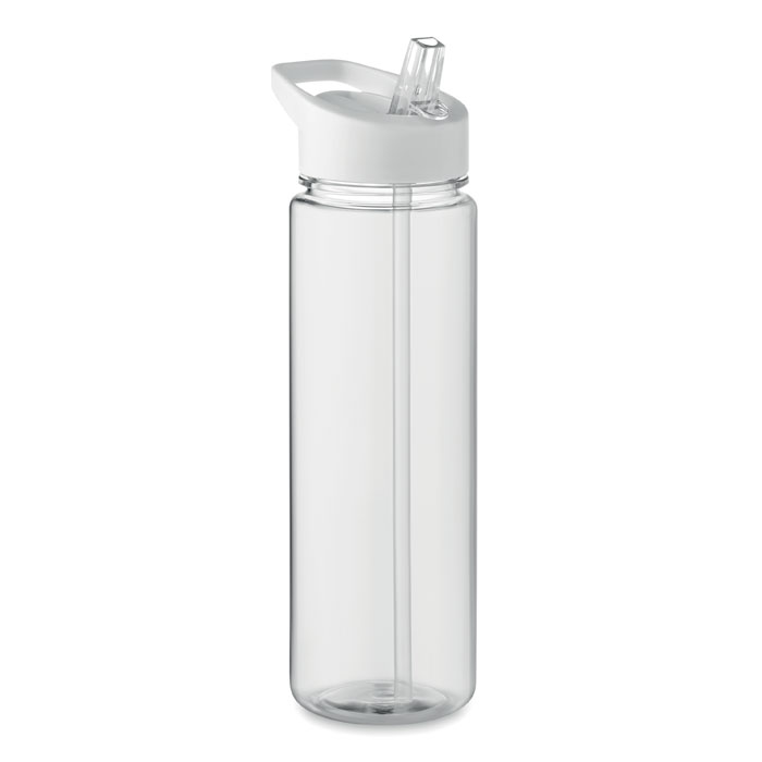 ALABAMA - RPET drinkfles met fliptop - voor bedrijven en relatiegeschenken - wit