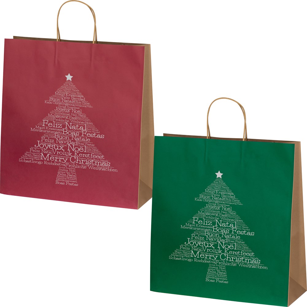 Kersttas groot - kopen of bedrukken