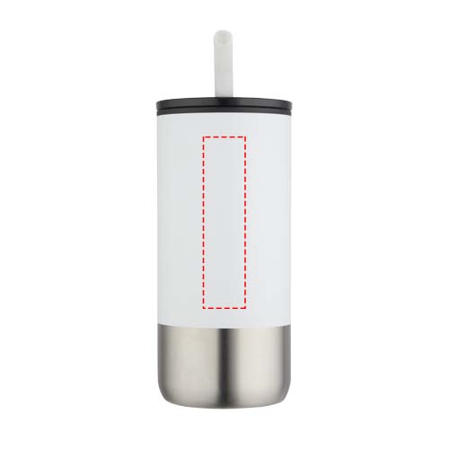 Grayson 480 ml RCS gerecycleerde geïsoleerde beker met rietje