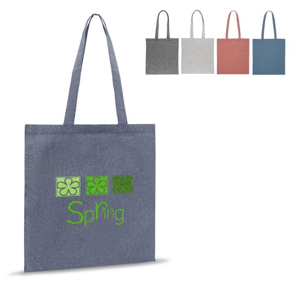 Schoudertas gerecycled katoen 140g/m² 38x42cm - voor bedrijven en relatiegeschenken