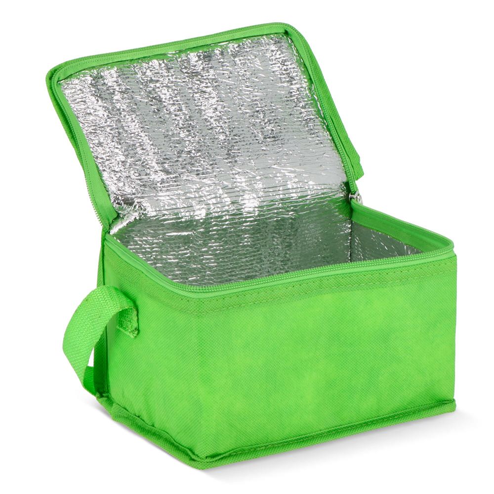 R-PET koeltas voor 6 blikjes, non-woven, 20 x 13 x 12,5 cm, 75 g/m²