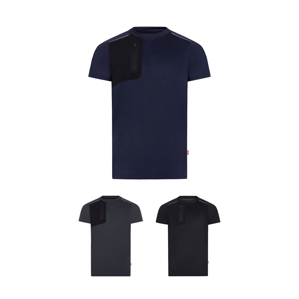 VL RHEA. Technisch wafel-T-shirt (110 g/m²), gemaakt van 100% gerecycled polyester