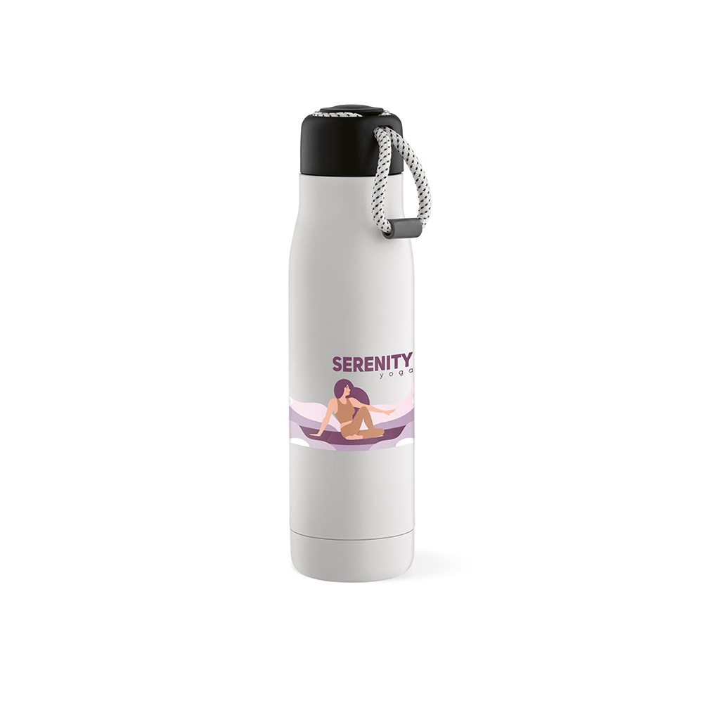 Lena fles gerecycled roestvrij staal 570 ml - Wit