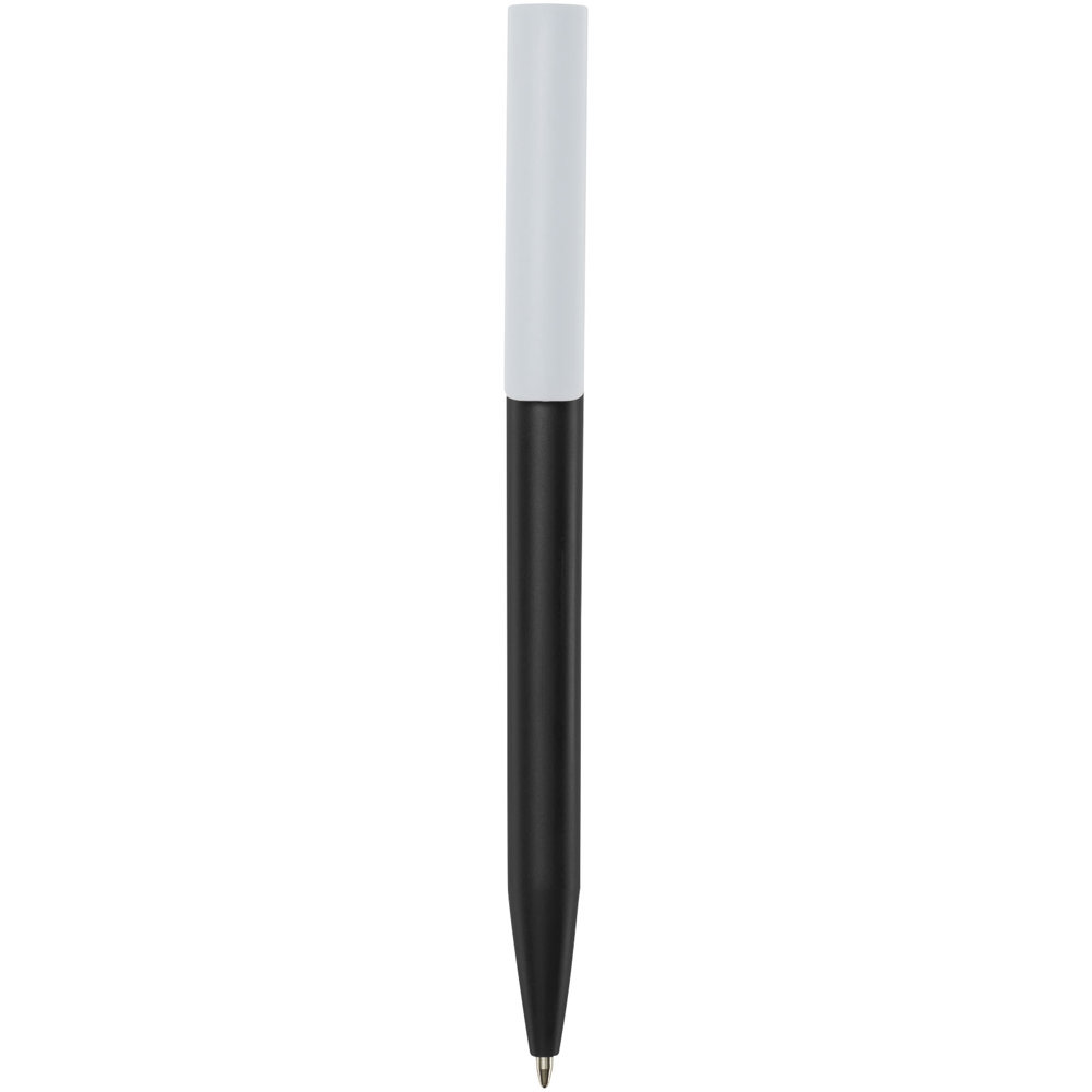 Unix balpen van gerecycled plastic (zwarte inkt) - voor bedrijven en relatiegeschenken - zwart