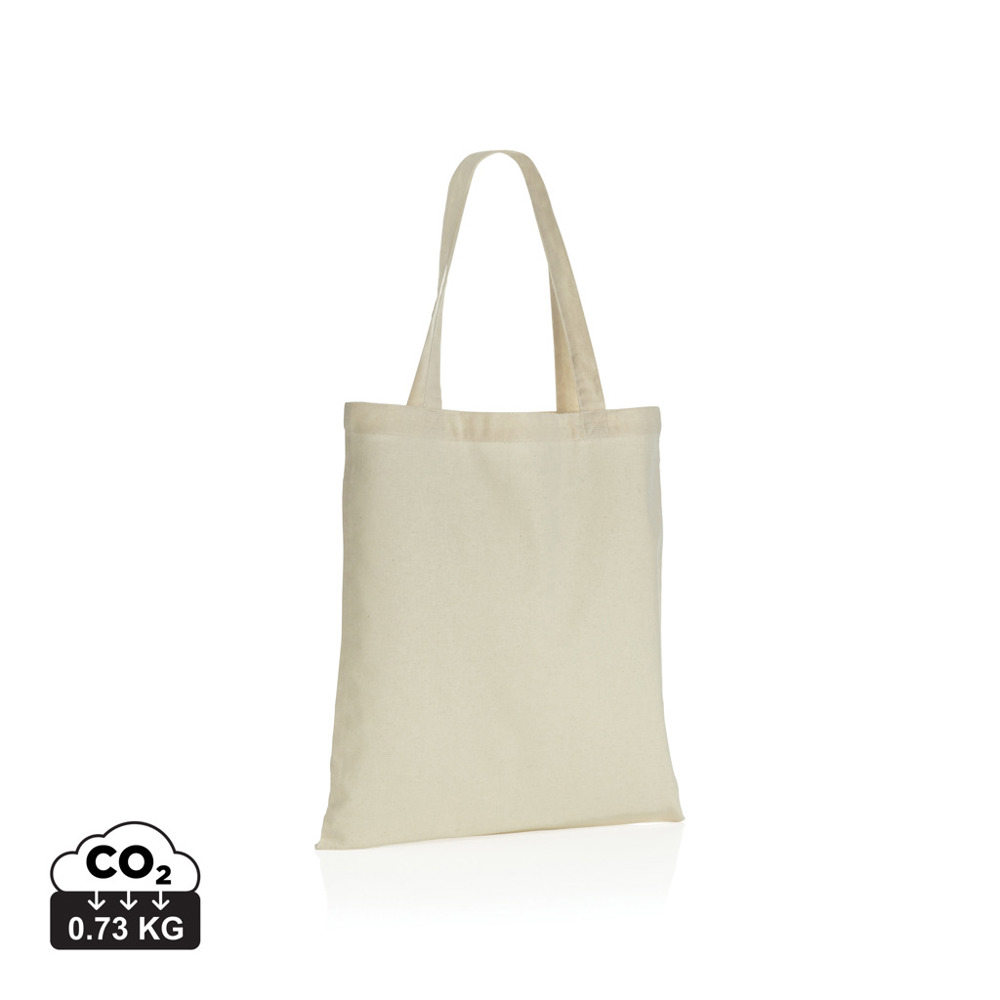 Impact AWARE™ gerecycled katoenen draagtas 145gsm