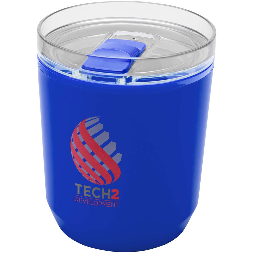 Hudson 180 ml dubbelwandige beker van gerecycled plastic