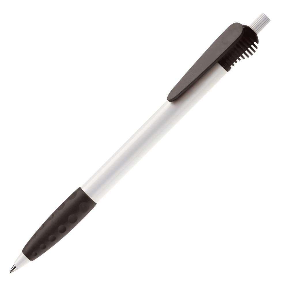 Balpen Cosmo grip hardcolour - Wit / Zwart