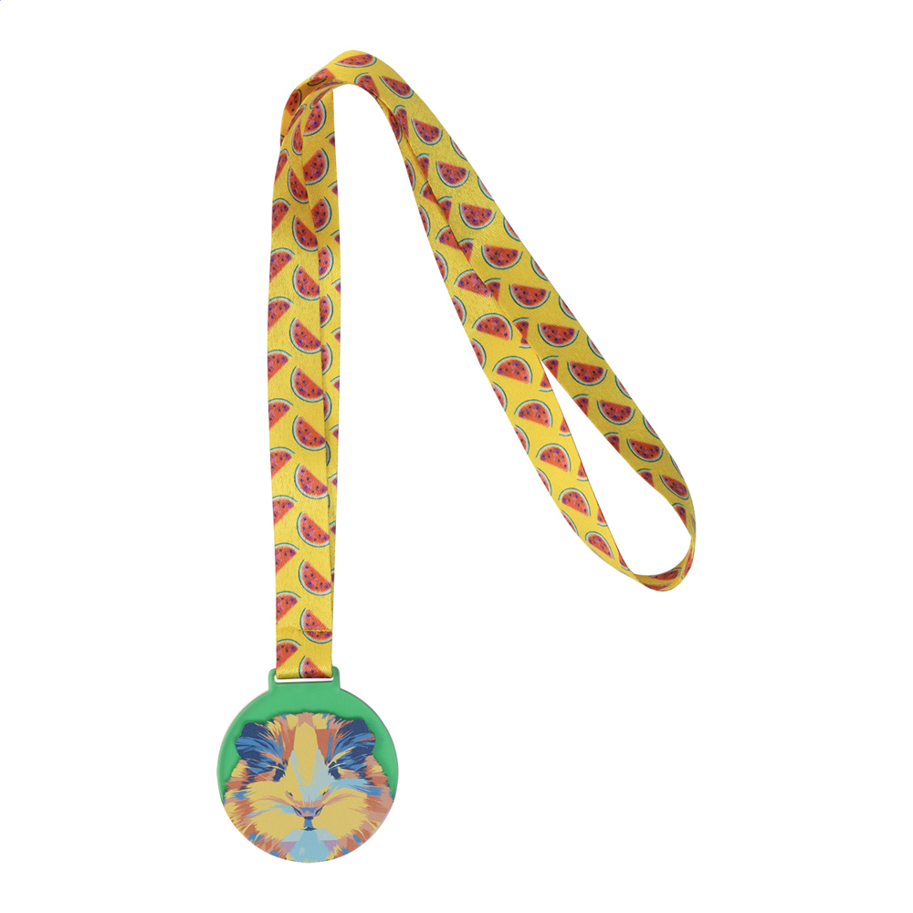 Subdal Colour - custom made medaille - bedrukt of onbedrukt verkrijgbaar - transparant groen