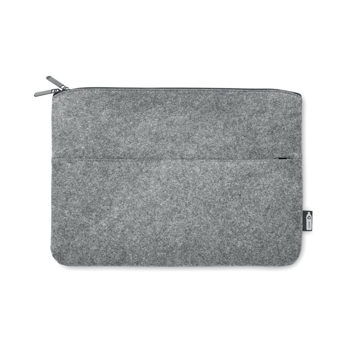 TOPLO - RPET vilten laptoptas - met logo of onbedrukt bestellen - Grijs