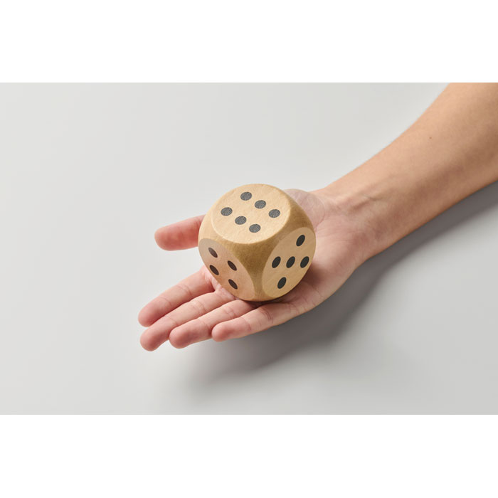 DADO - Schima houten dobbelsteen 5cm
