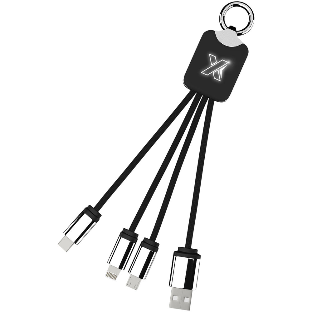 SCX.design C15 quatro oplaadkabel met oplichtend logo - kopen of bedrukken
