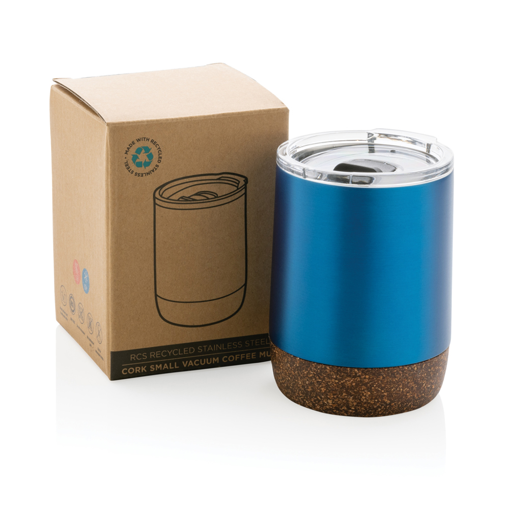 RCS gerecycled roestvrijstalen koffiebeker met kurk