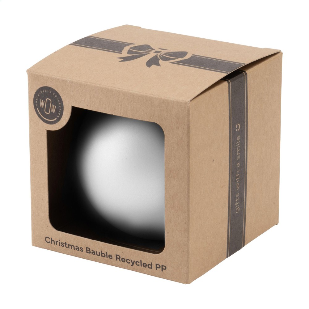 Kerstbal Ø7cm Recycled PP Box - Made in Europe