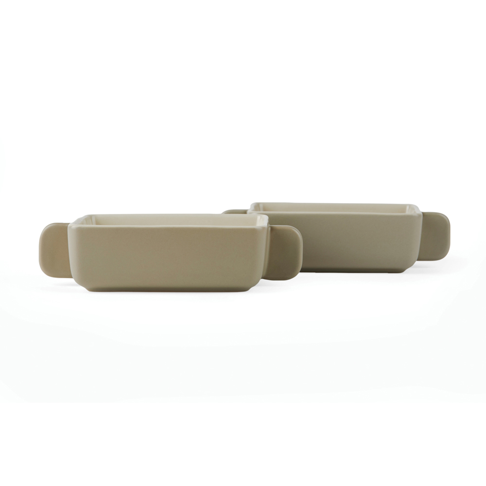 VINGA Monte neu mini ovenschaaltjes, set van 2 stuks - kopen of bedrukken - grijs (± PMS Warm Grey 3)