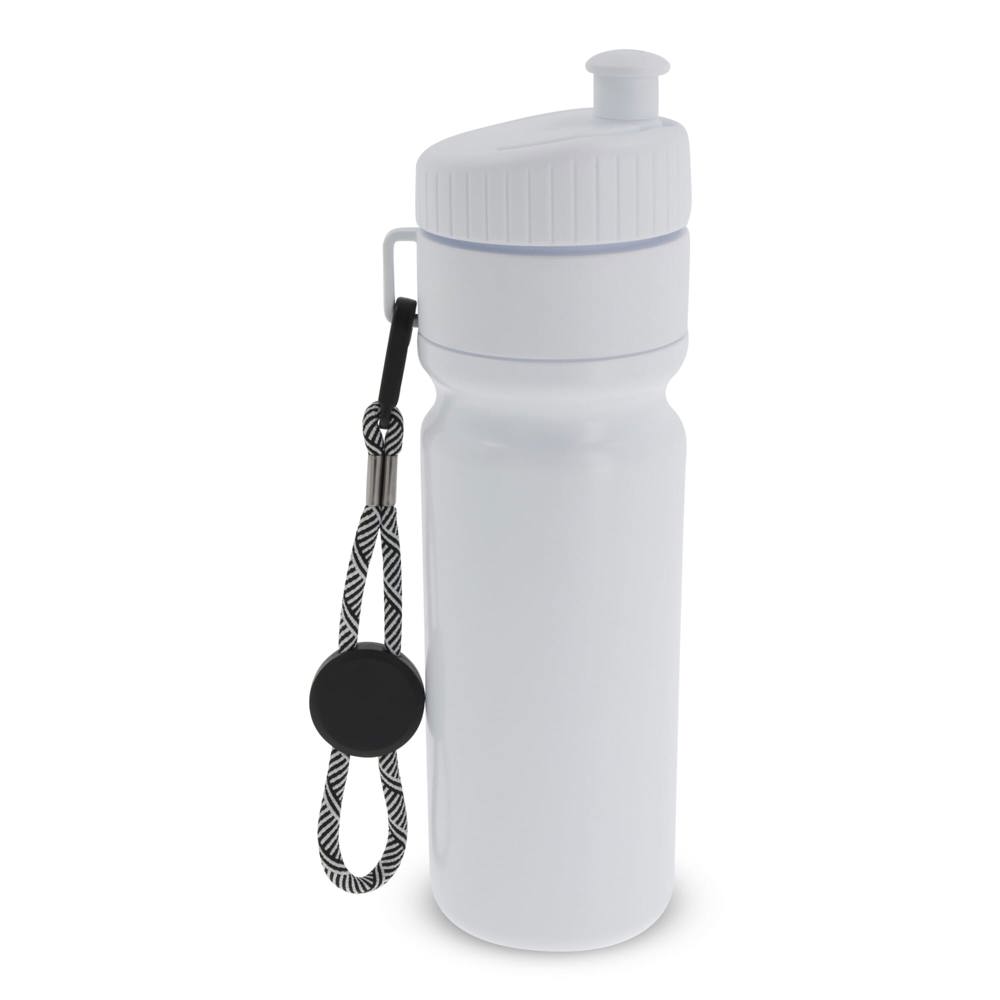 Sportbidon met rand en koord 750ml