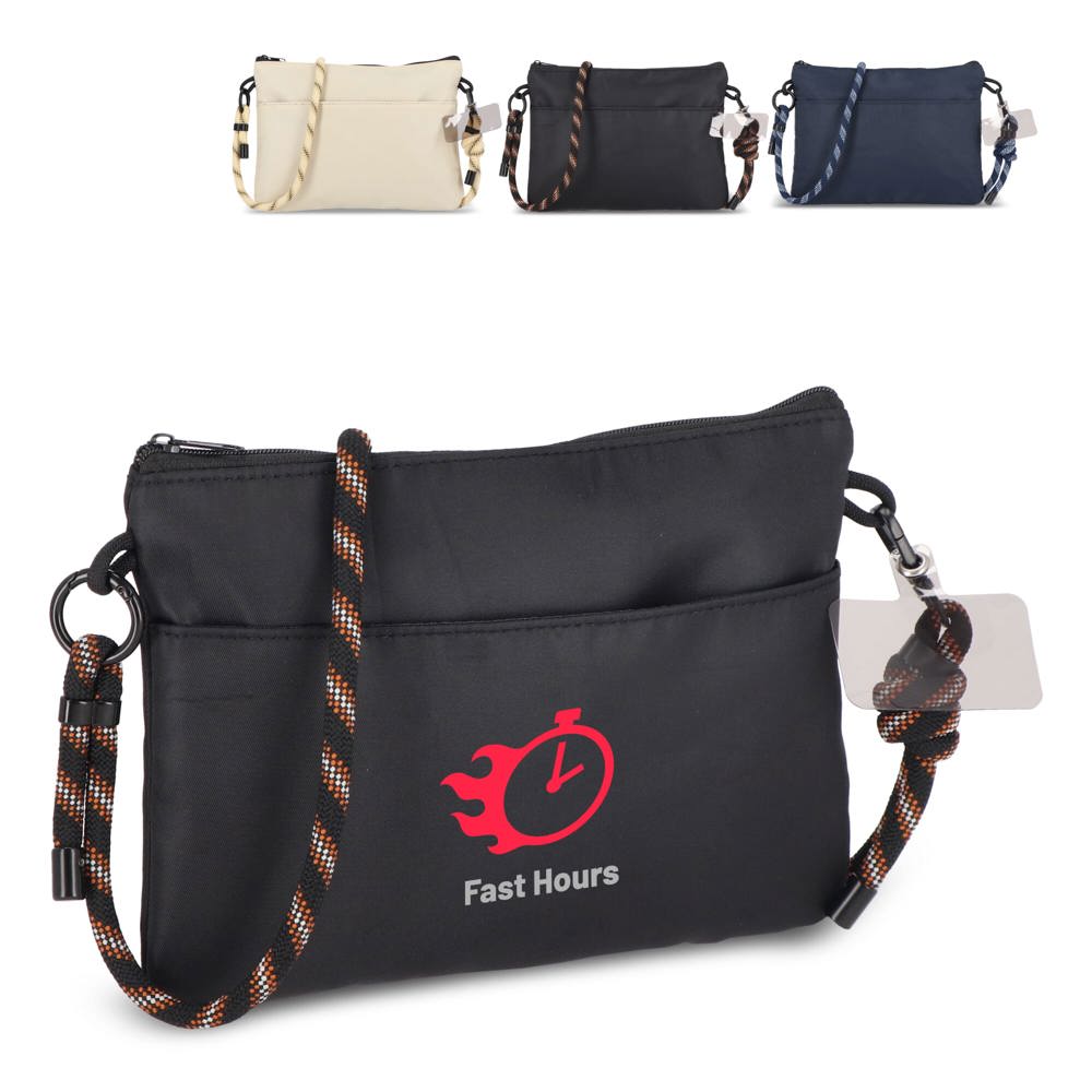 Extra Everyday Essentials pouch met paracord draagkoord - bedrukt of onbedrukt verkrijgbaar