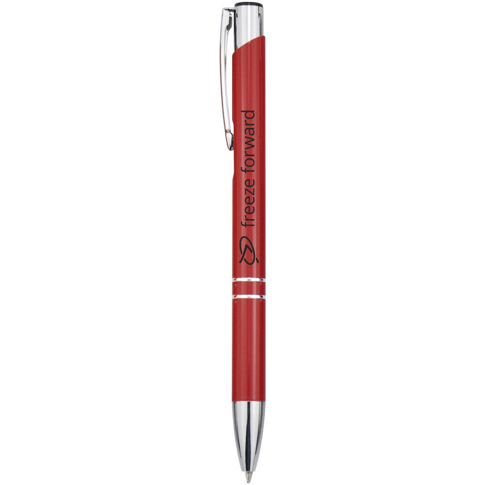 Moneta aluminium balpen (zwarte inkt)