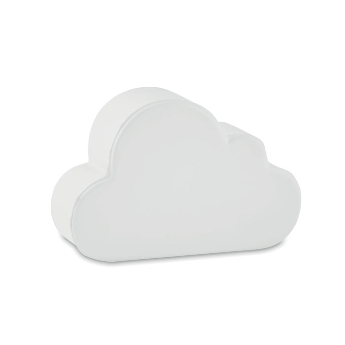 CLOUDY - Anti-stress wolkvorm - bedrukt of onbedrukt verkrijgbaar - wit