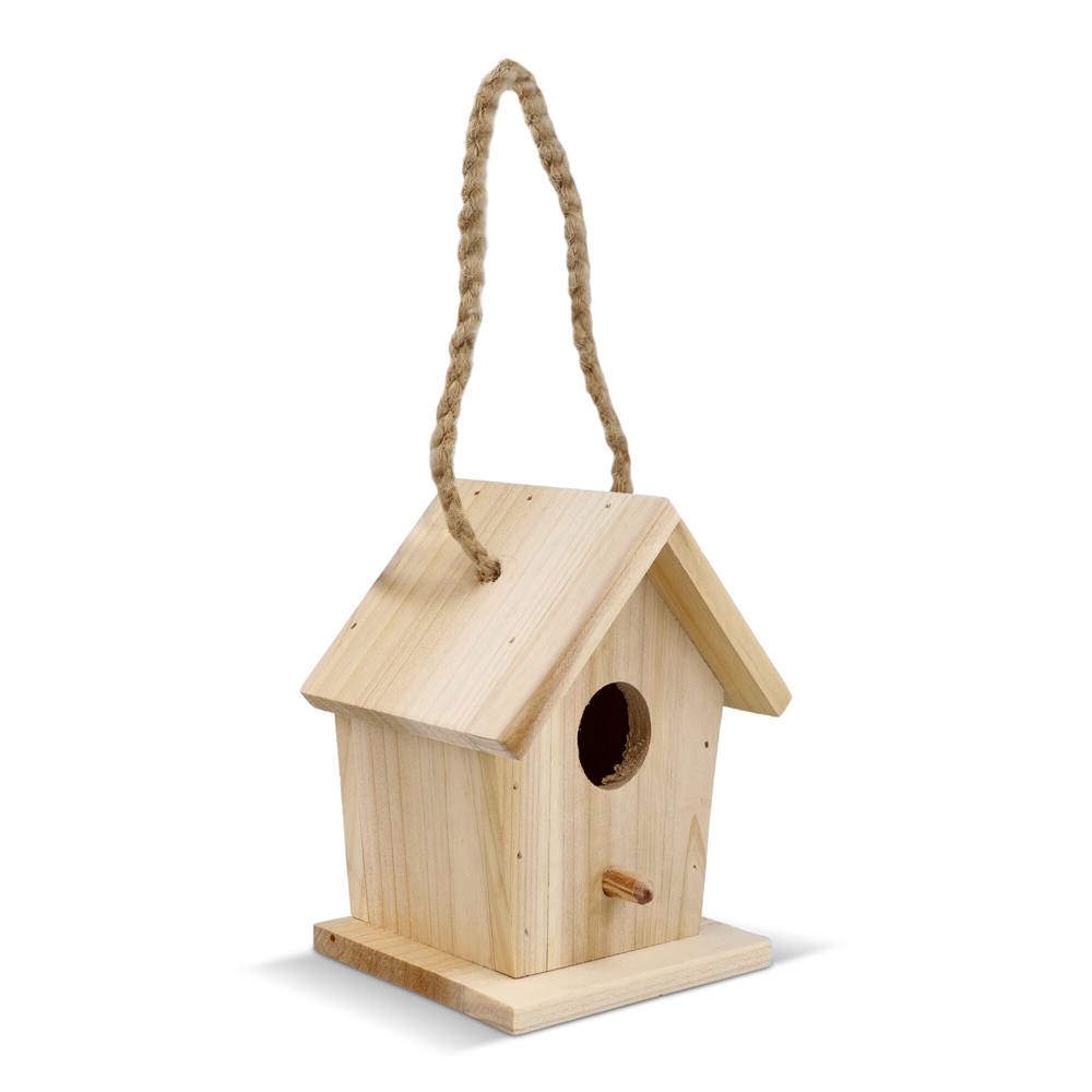 Klein vogelhuisje van FSC-hout