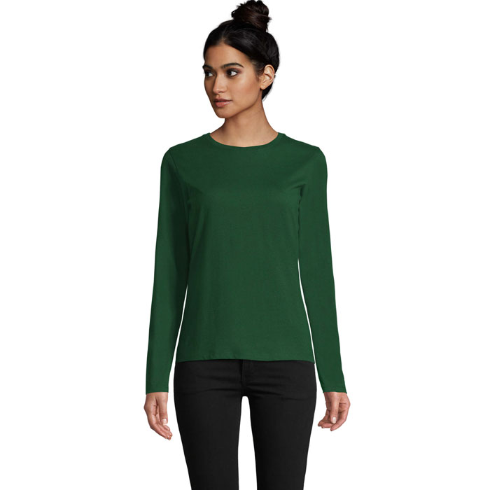 IMPERIAL LSL WOMEN - IMPERIAL LSL DAMES T-SHIRT - met logo of onbedrukt bestellen - Flesgroen