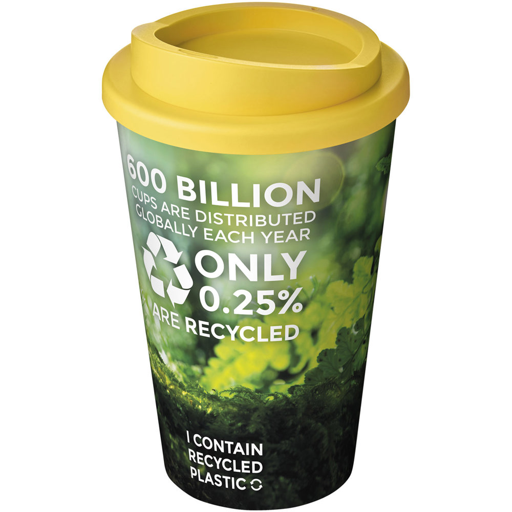 Brite Americano® 350 ml geïsoleerde beker - met logo of onbedrukt bestellen - geel
