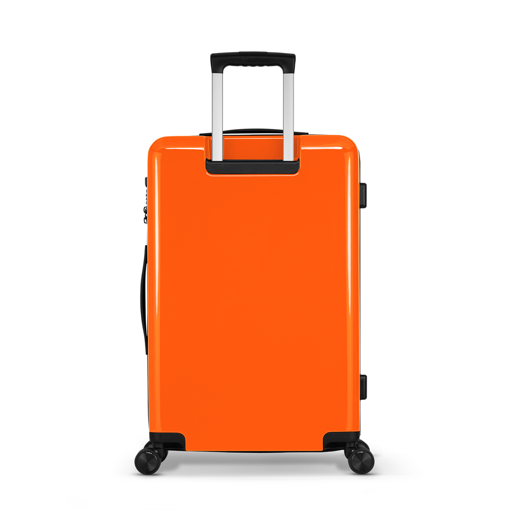 STICKERCASE® 24" Reiskoffer oranje - met gepersonaliseerde sticker en/of individuele namen