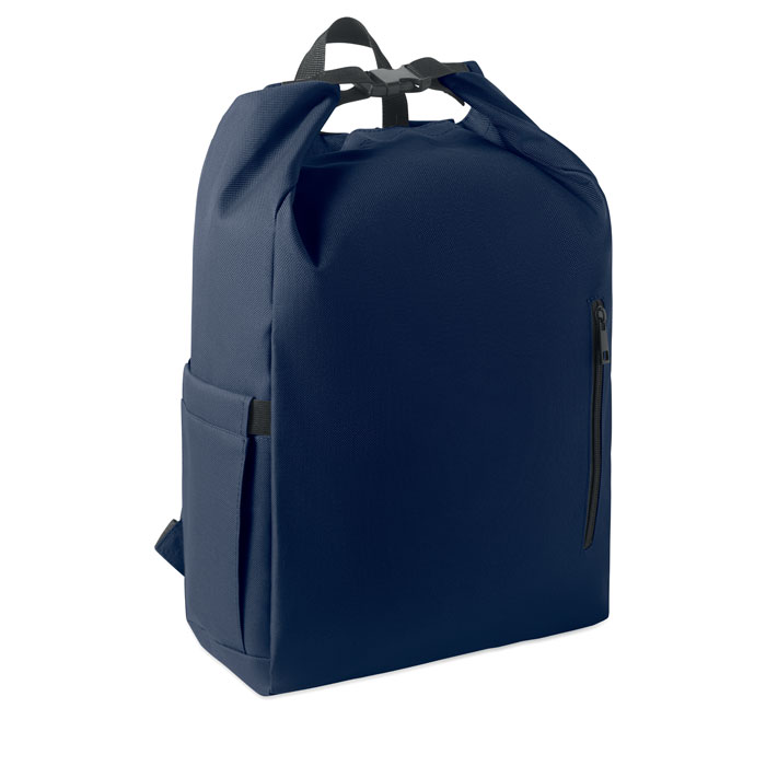 UNITON - 15" rolltop laptop rugzak - bedrukt of onbedrukt verkrijgbaar - Marineblauw