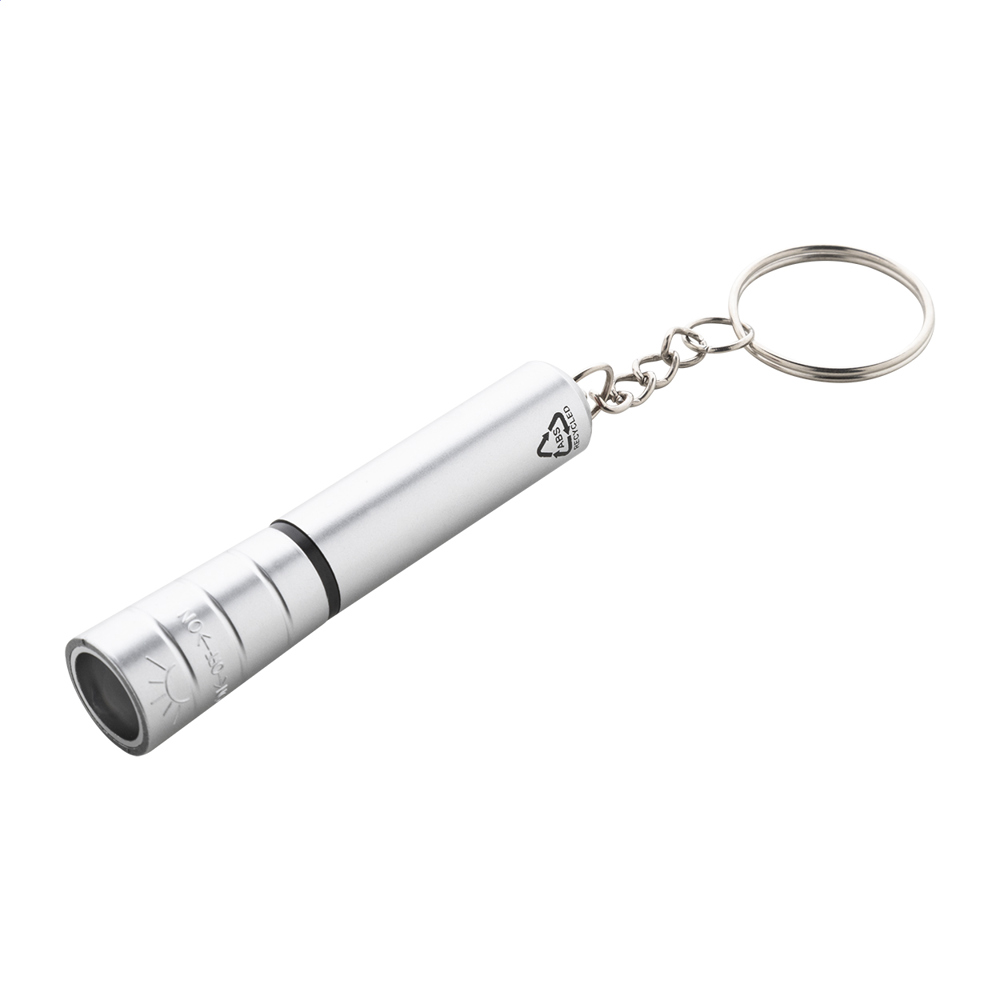 Raipei - mini RABS zaklamp - voor bedrijven en relatiegeschenken - zilver