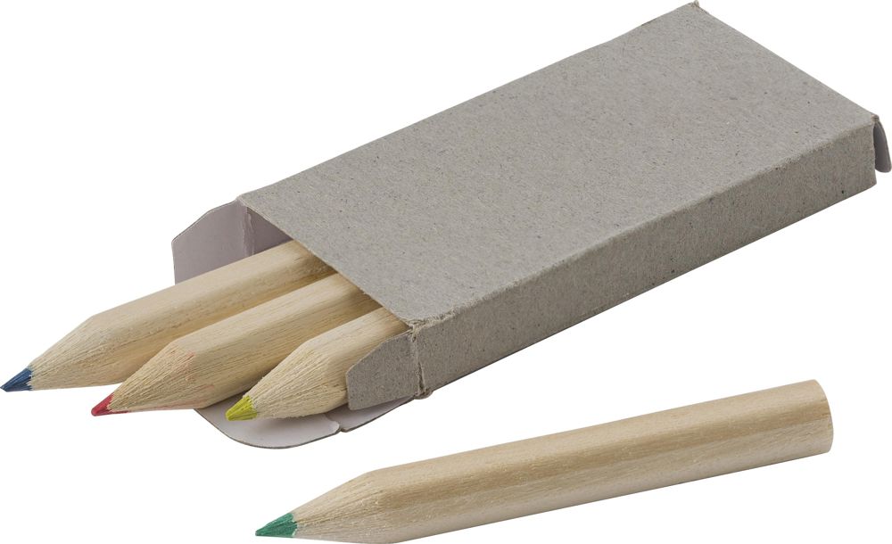 Houten mini potlodenset Kai - voor bedrijven en relatiegeschenken
