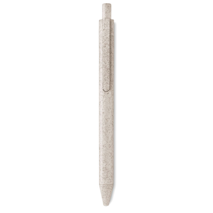 PECAS - Balpen van tarwe/stro - bedrukt of onbedrukt verkrijgbaar - beige