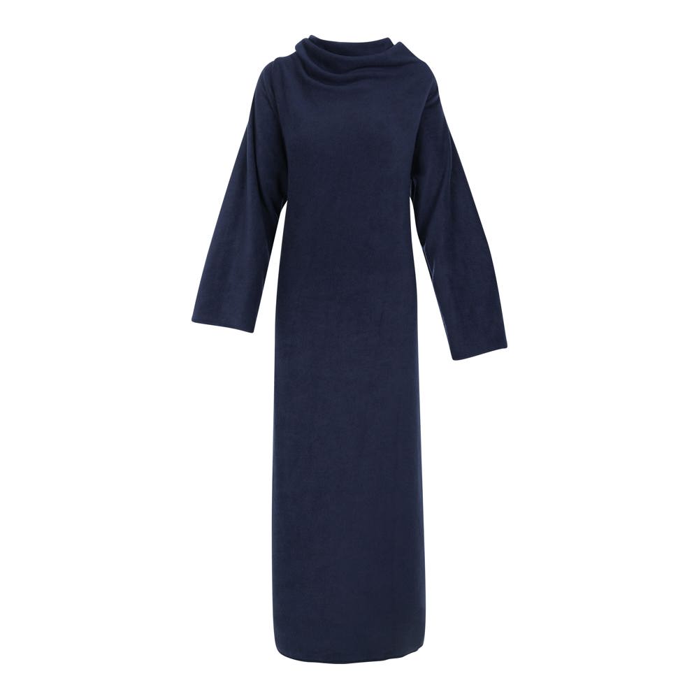 Fleeceplaid met mouwen 150x120 cm, 200 gr/m² - voor bedrijven en relatiegeschenken - Navy (PMS 533c) / Navy