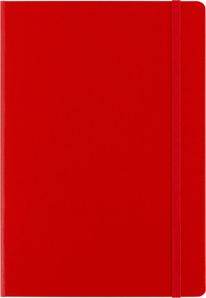 Kartonnen notitieboek Chanelle - met logo of onbedrukt bestellen - rood