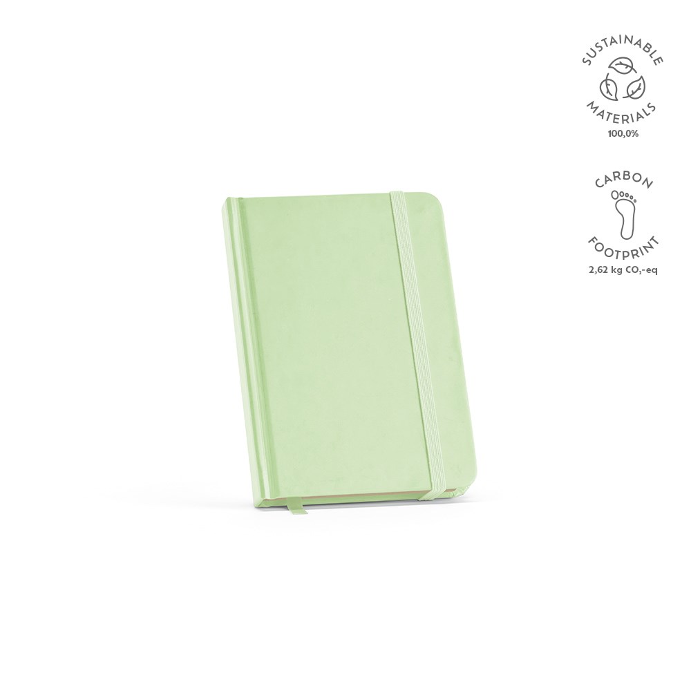 Marquez A6 notitieboek gerecycled papier 70 gsm - voor bedrijven en relatiegeschenken - Pastel groen