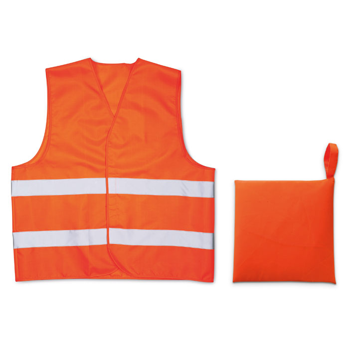 VISIBLE - Veiligheidsvest - voor bedrijven en relatiegeschenken - oranje
