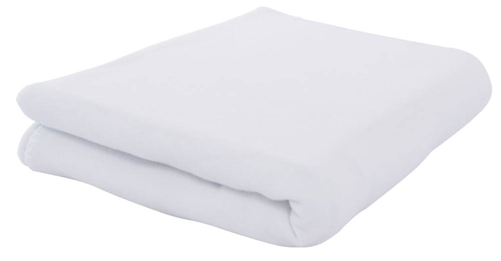 Fleeceplaid 150x120 cm, 250 gr/m² - met logo of onbedrukt bestellen - Wit (White) / Wit