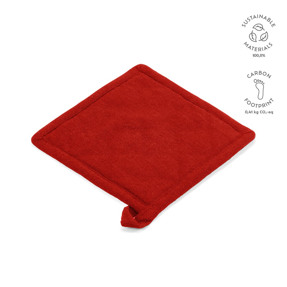 Klimt Pothouder Gerecycled Katoen 180 gsm - kopen of bedrukken - rood